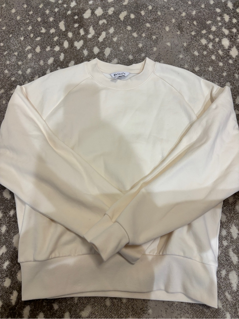 Athleta Off-White Crewneck Sweatshirt